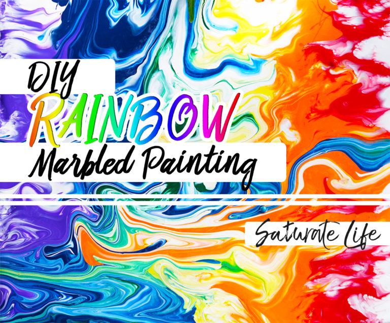 DIY Marbled Painting Saturate Life