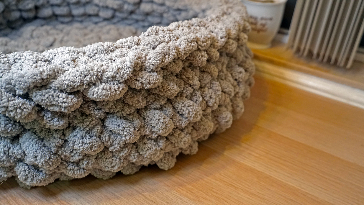 Diy Giant Crochet Floor Pouf With Chunky Yarn Saturate Life