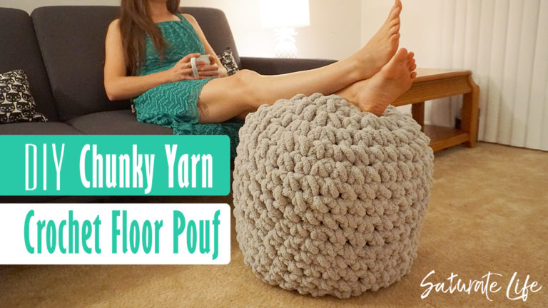 Crochet Floor Pouf - Saturate Life