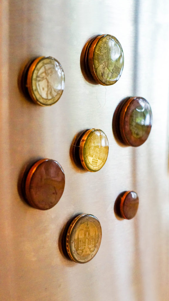 Saturate Life - Souvenir Magnets from Coins
