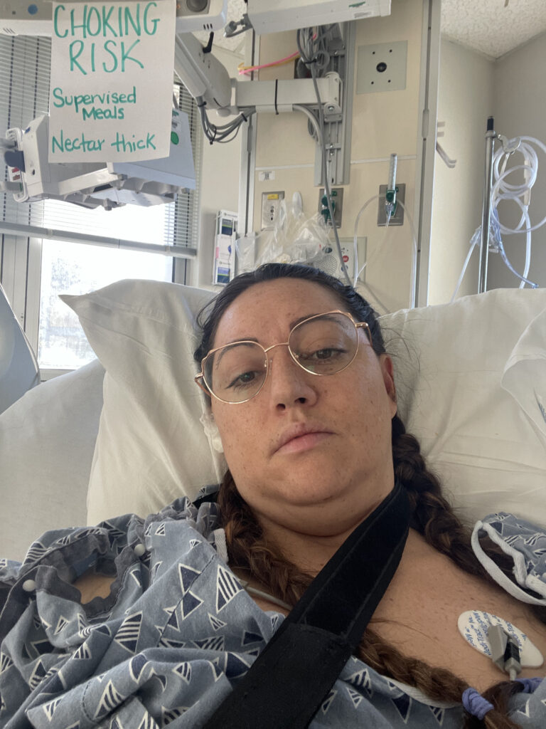 Hospital Selfie  of Traumatic Brain Injury Survivor- Saturate Life